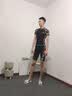 佑游泳裤男五分仿鲨鱼皮速干温泉大码泳衣泳帽泳镜男士游泳套装25255 近视五件套装（150度） XL (110-135斤) 时尚泳裤 实拍图