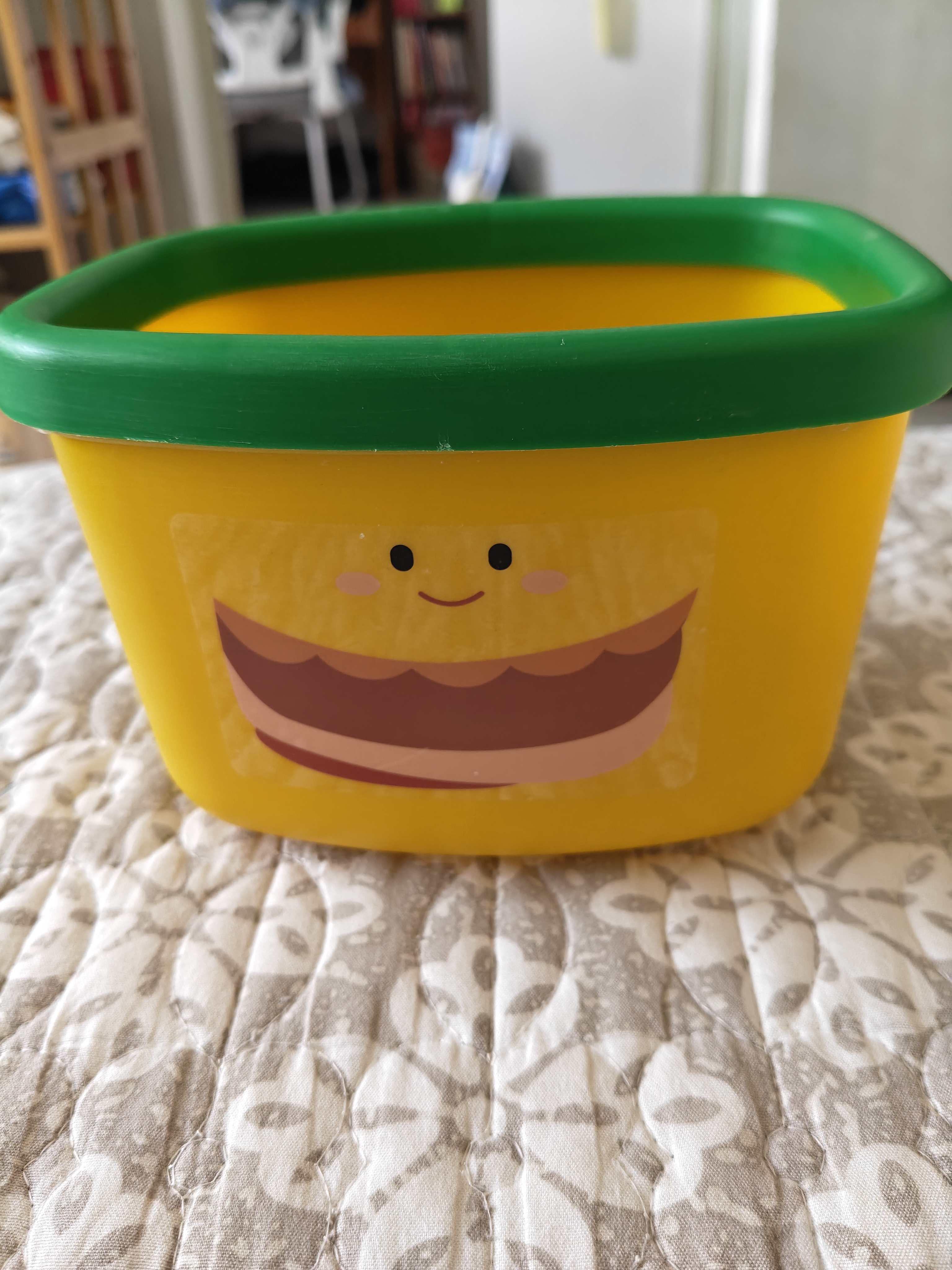 首饰盒发圈发夹时尚饰品发饰汉堡造型杂物饰品发饰盒子垃圾桶 1个装 实拍图