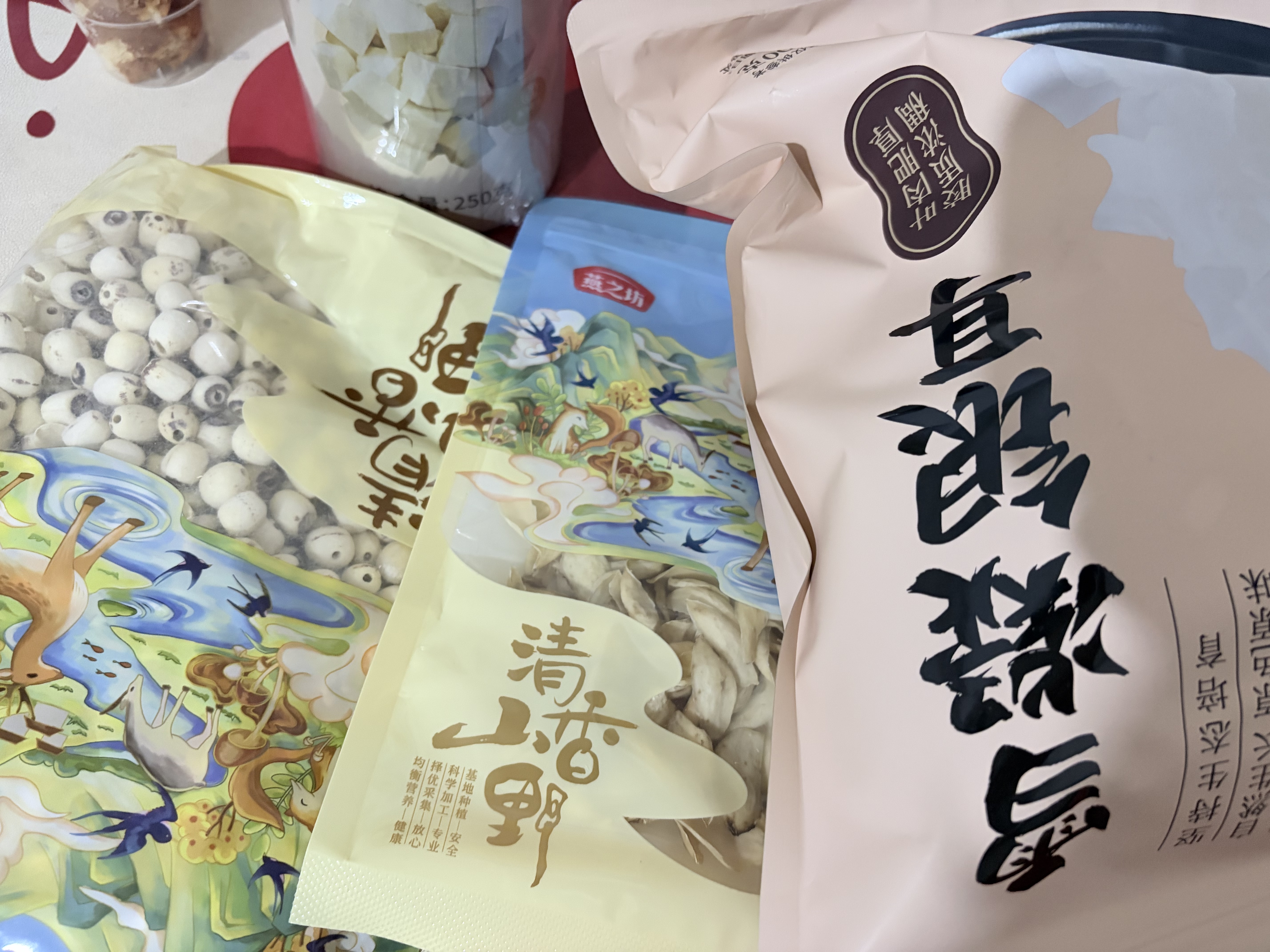 燕之坊莲子400g湘湘潭产去芯磨皮白莲子 桂圆百合银耳羹煲汤无熏硫干货 实拍图