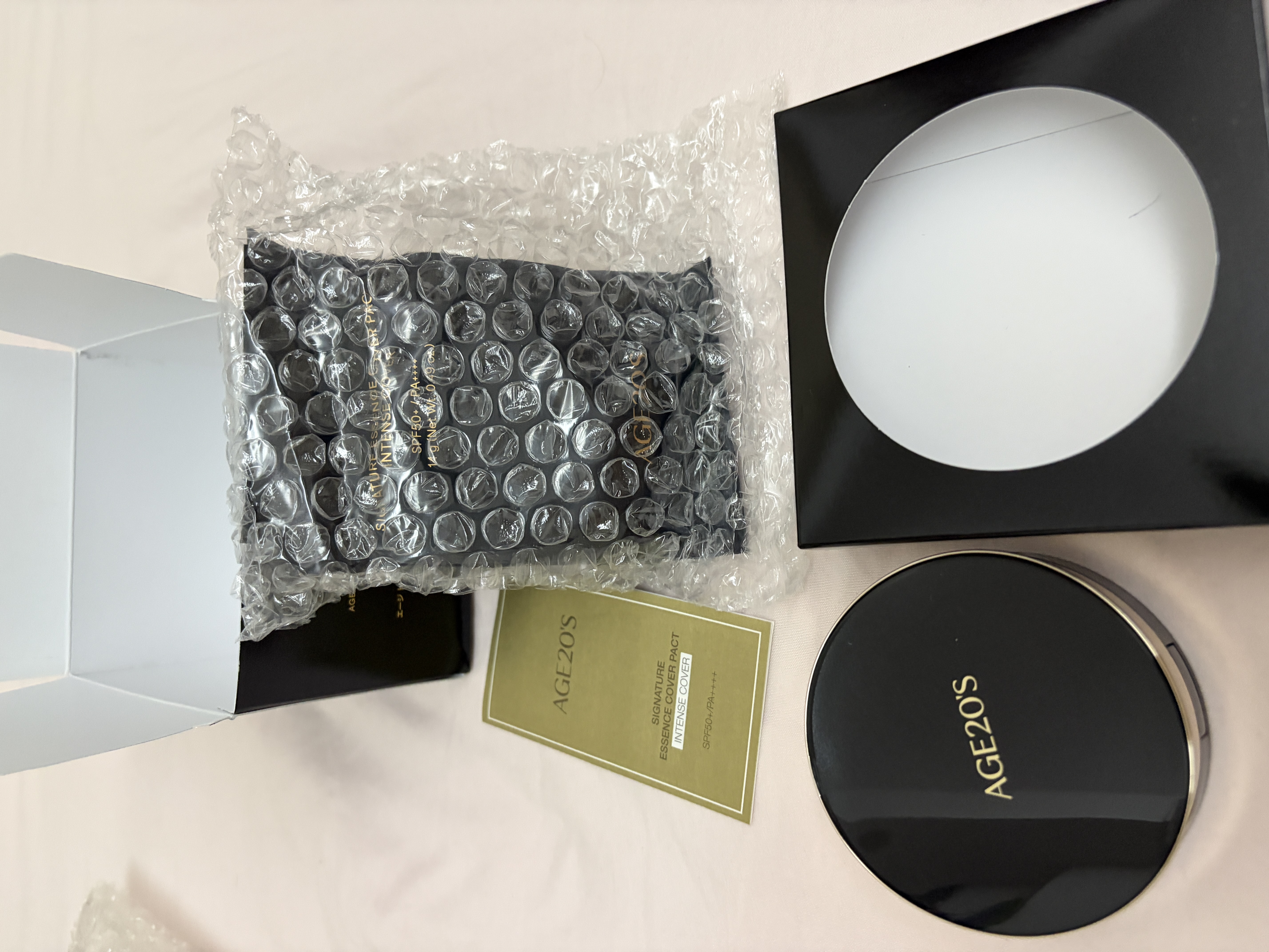 爱敬AGE20'S黑金气垫13号象牙白SPF50+ 14g*2生日礼物送女友 实拍图