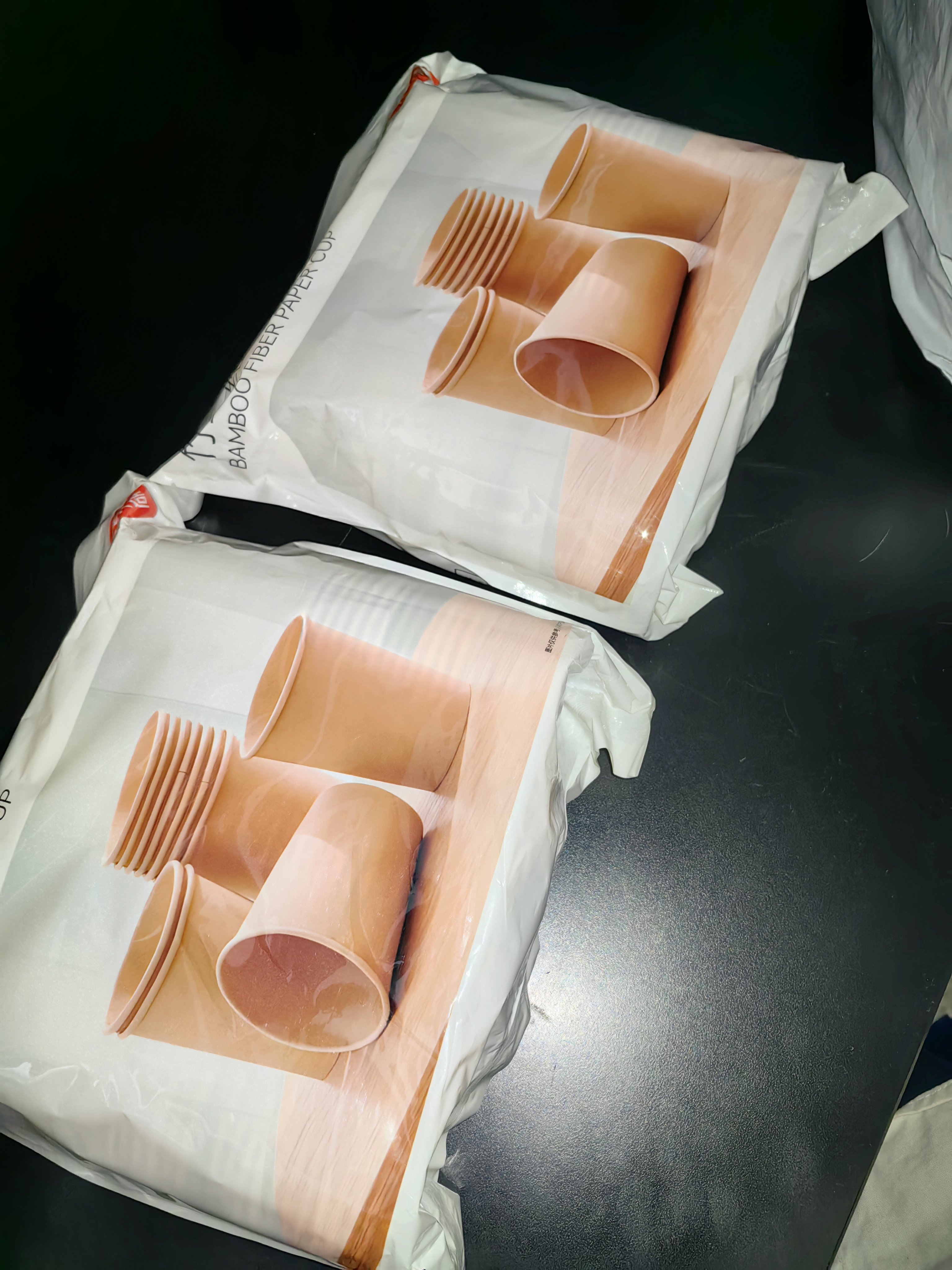京东京造 纸杯一次性杯子 加厚食品级竹纤维商务家用水杯230ml【60只】 实拍图