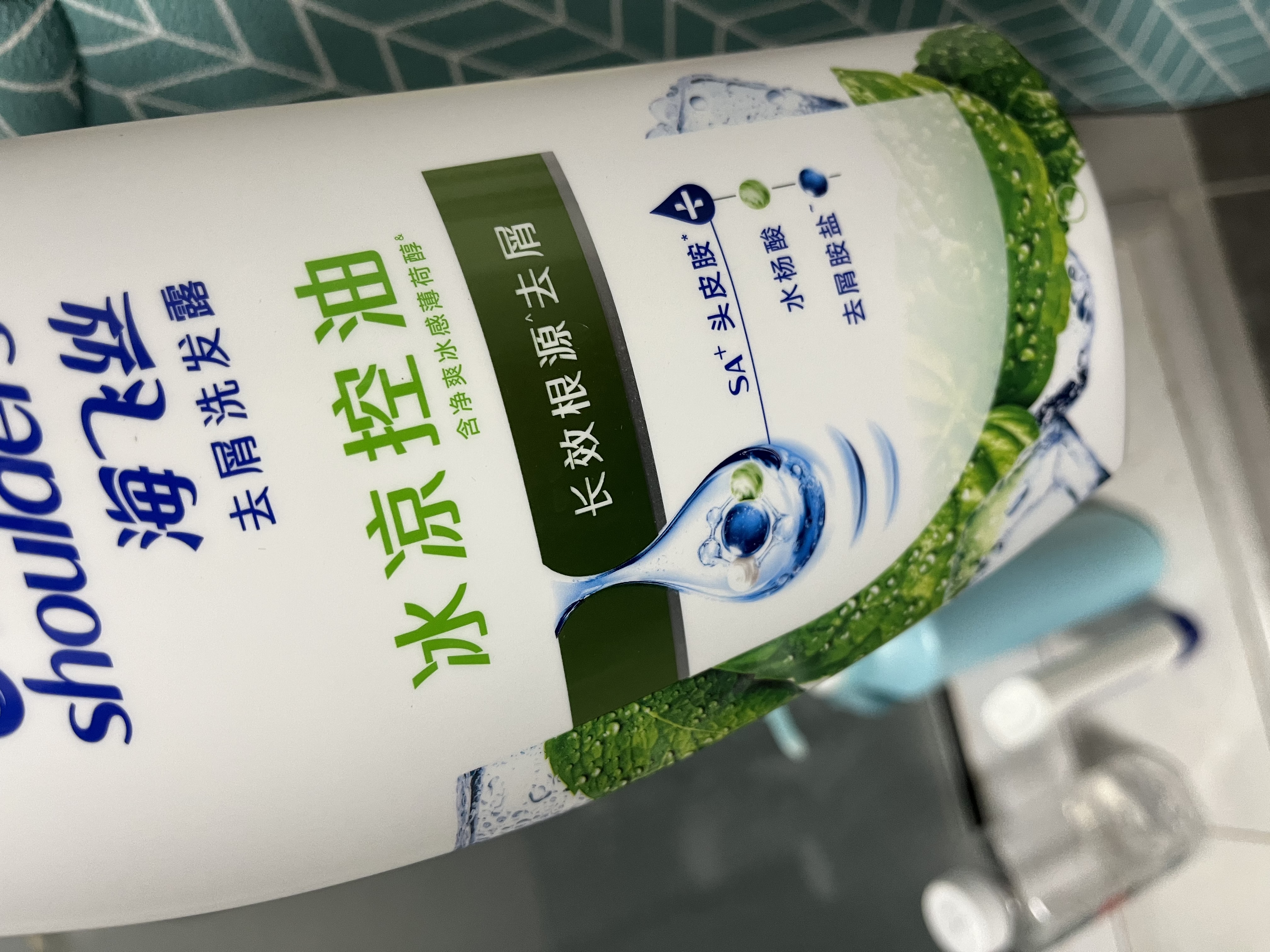 海飞丝去屑洗发水男士女士薄荷怡神1KG洗头膏洗发露薄荷控油京东自营 实拍图