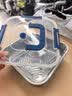 【网红品】不锈钢保鲜盒带盖子全密封冰箱收纳盒户外便当饭盒餐盒 天蓝色单件装2500ml 实拍图