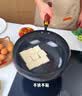康佳（KONKA）钛铁炒锅无氟涂层不粘锅铁锅炒菜锅带蒸笼大肚锅电磁炉燃气通用 实拍图