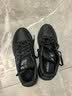 阿迪达斯（adidas）男女鞋板鞋秋季皮面防泼水黑色百搭运动休闲鞋 碳黑 40.5 实拍图