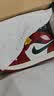 Jordan男AJ1小芝加哥配色 AJ 1中帮运动休闲鞋DQ8426-105白红42 实拍图