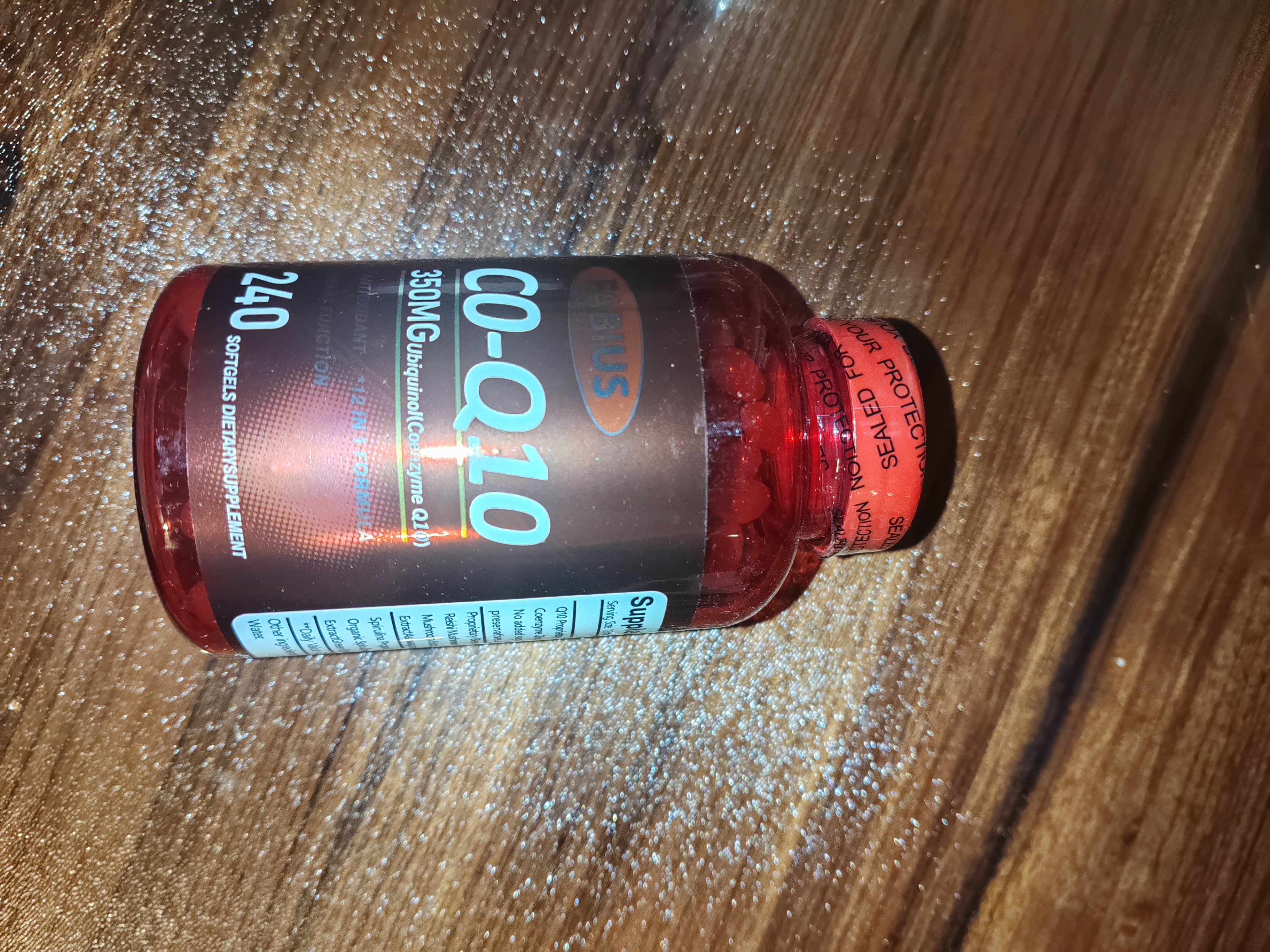 FABIUS美国原装进口FABIUS辅酶Q10胶囊350mg*240粒高含量呵护中老年心脏 基础装 240粒*1瓶 【高浓度辅酶Q10】 实拍图