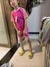 洲克（ZOKE）儿童连体泳衣小孩中大童防晒速干泳装温泉女116504403 玫红 16 实拍图