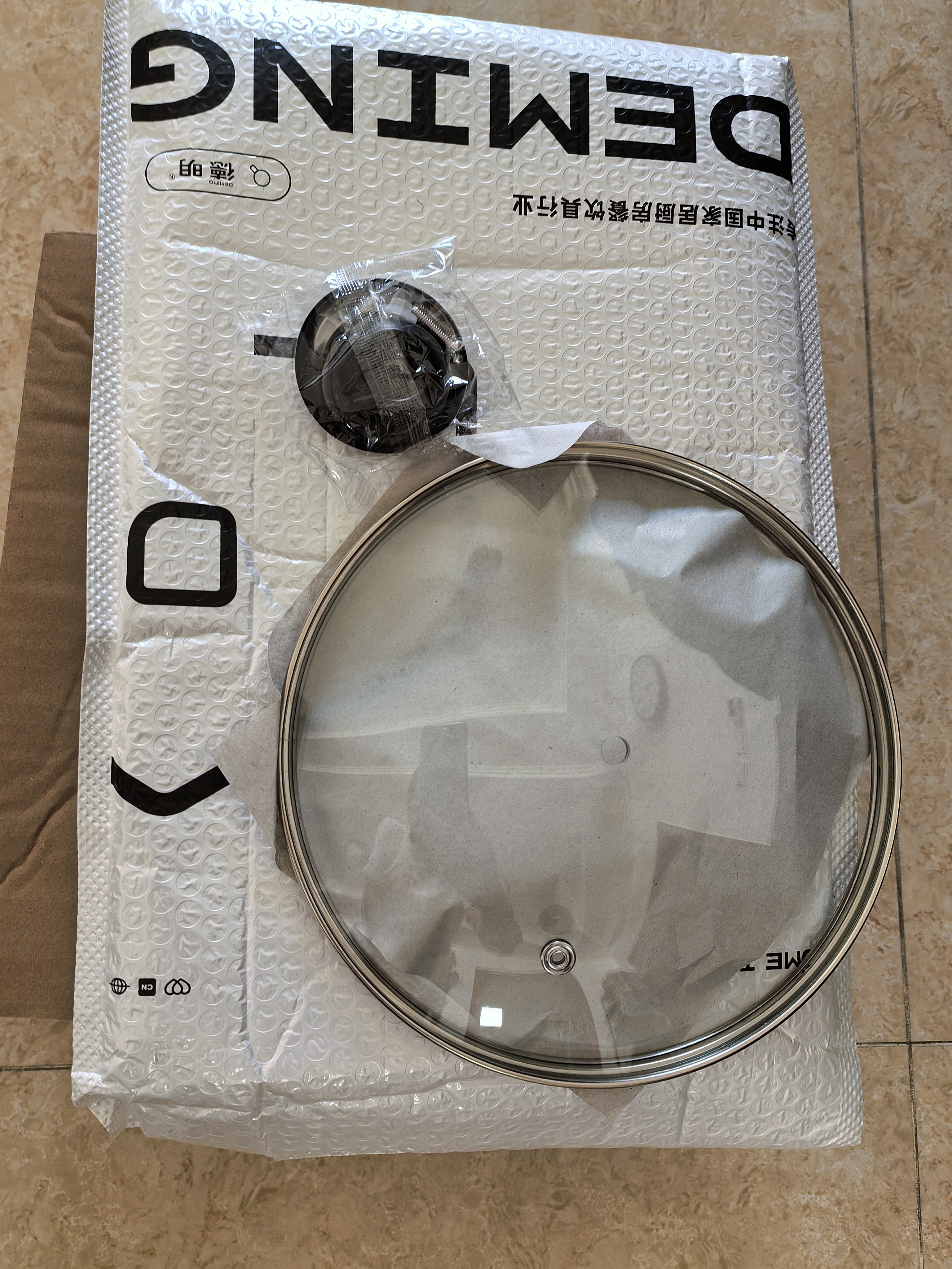 锅盖家用钢化玻璃盖耐高温万能通用32cm34cm炒菜锅平底锅盖子圆型 20cm钢化玻璃盖【塑料把手】加厚防爆 实拍图