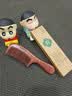 紫韵梳香大号整料黄桃木梳子女士男士养生经络按摩梳细齿赛檀木梳子M-12 实拍图