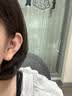 QMXDS999纯银耳钉女2026年新款养耳洞耳环睡觉免摘耳骨钉耳棒防堵针 s999足银耳钉 一对 实拍图
