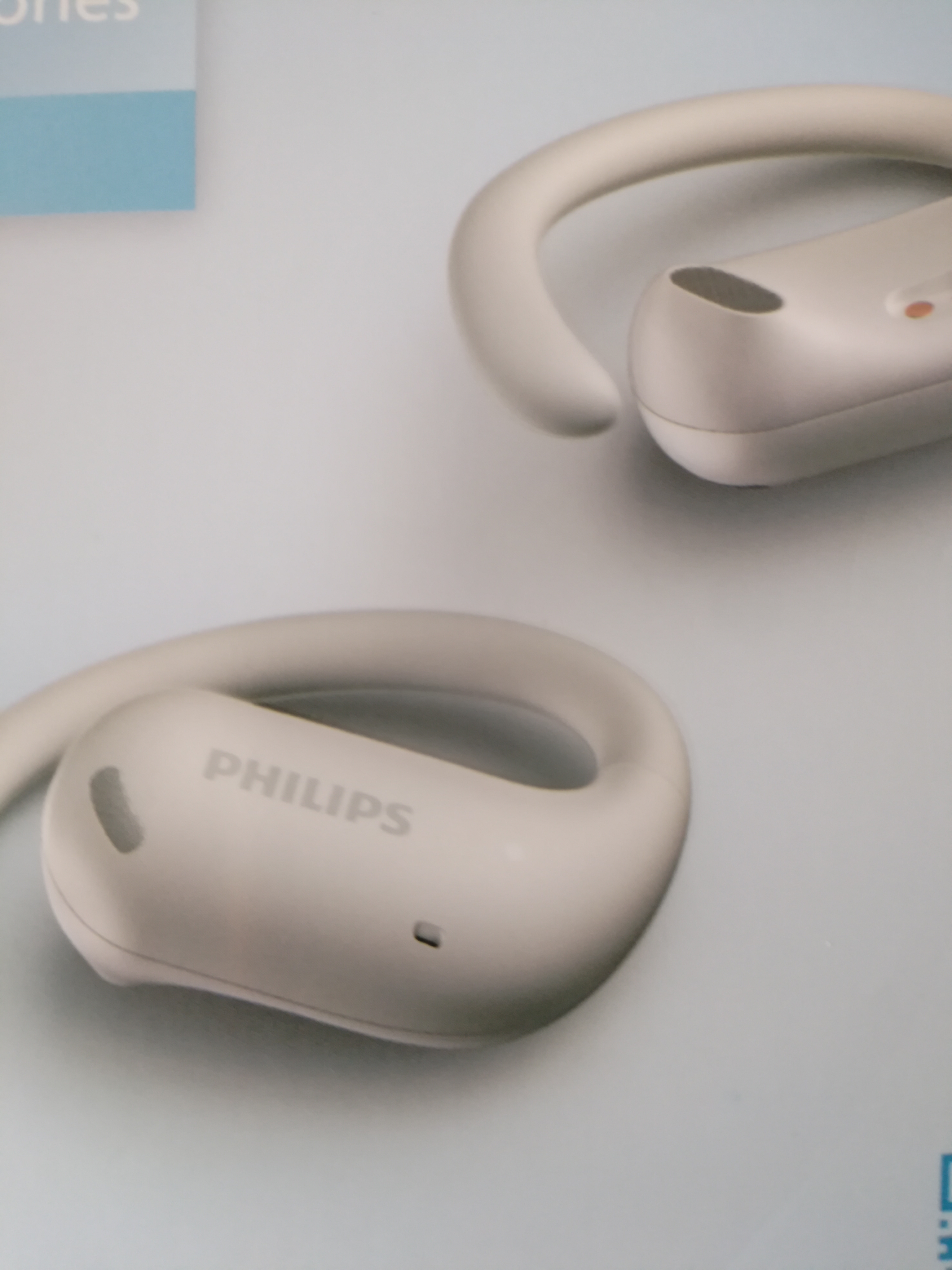 飞利浦（PHILIPS）新款蓝牙耳机挂耳式运动耳机无线蓝牙耳机超长续航开放式降噪骨传导耳机适用苹果华为TAT2739白 实拍图