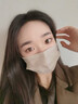万宝绿莫兰迪彩色一次性口罩女高颜值明星同款2025年新款纯色可爱时尚男 【升级卡其】-【50枚独立装】不勒耳 实拍图