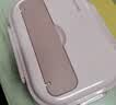 美厨（MAXCOOK）304不锈钢饭盒1.6L 可微波炉加热上班族中小学生分格餐盒注水保温 樱花粉四格【配筷勺+汤碗】 实拍图