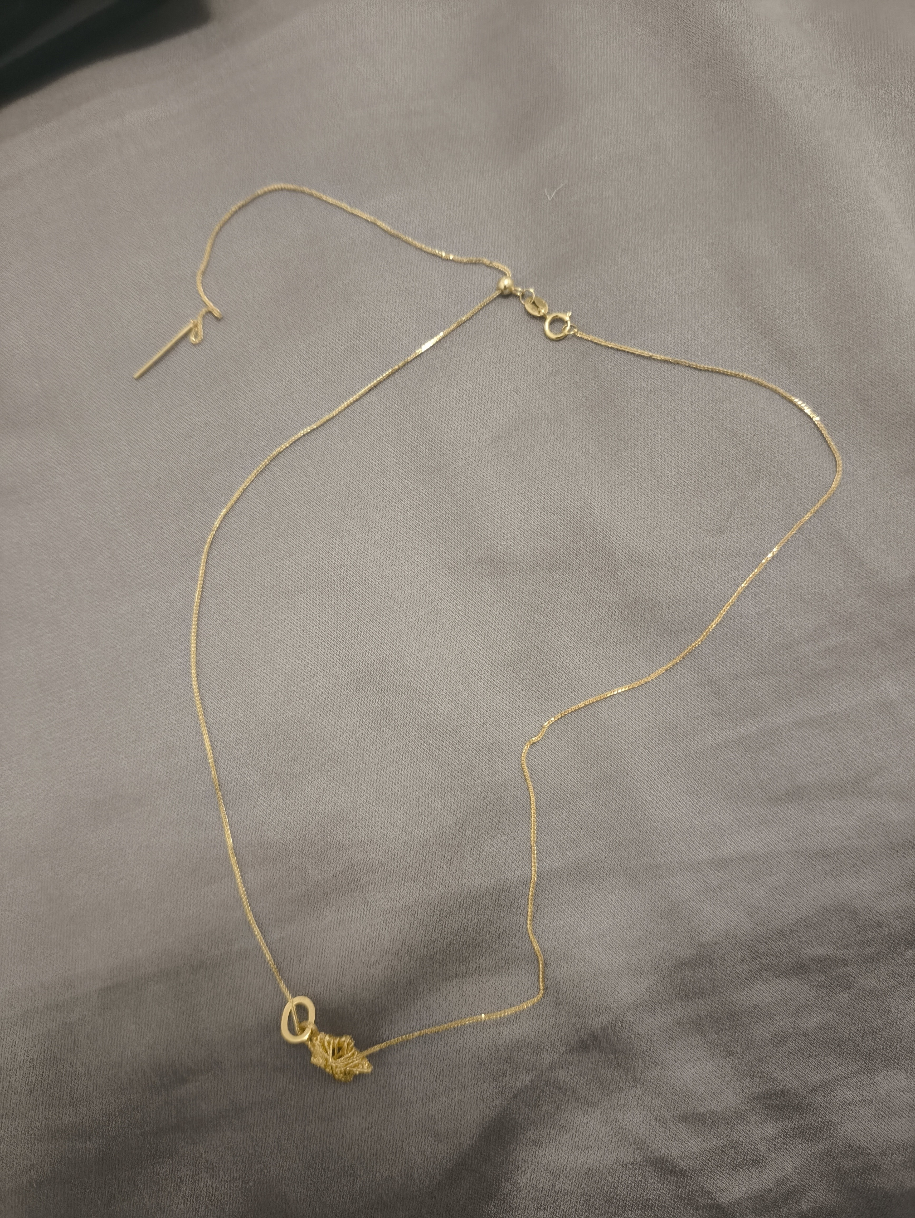 周大生【生日礼物】18K黄金项链素链肖邦链锁骨链送女友约0.9g 实拍图