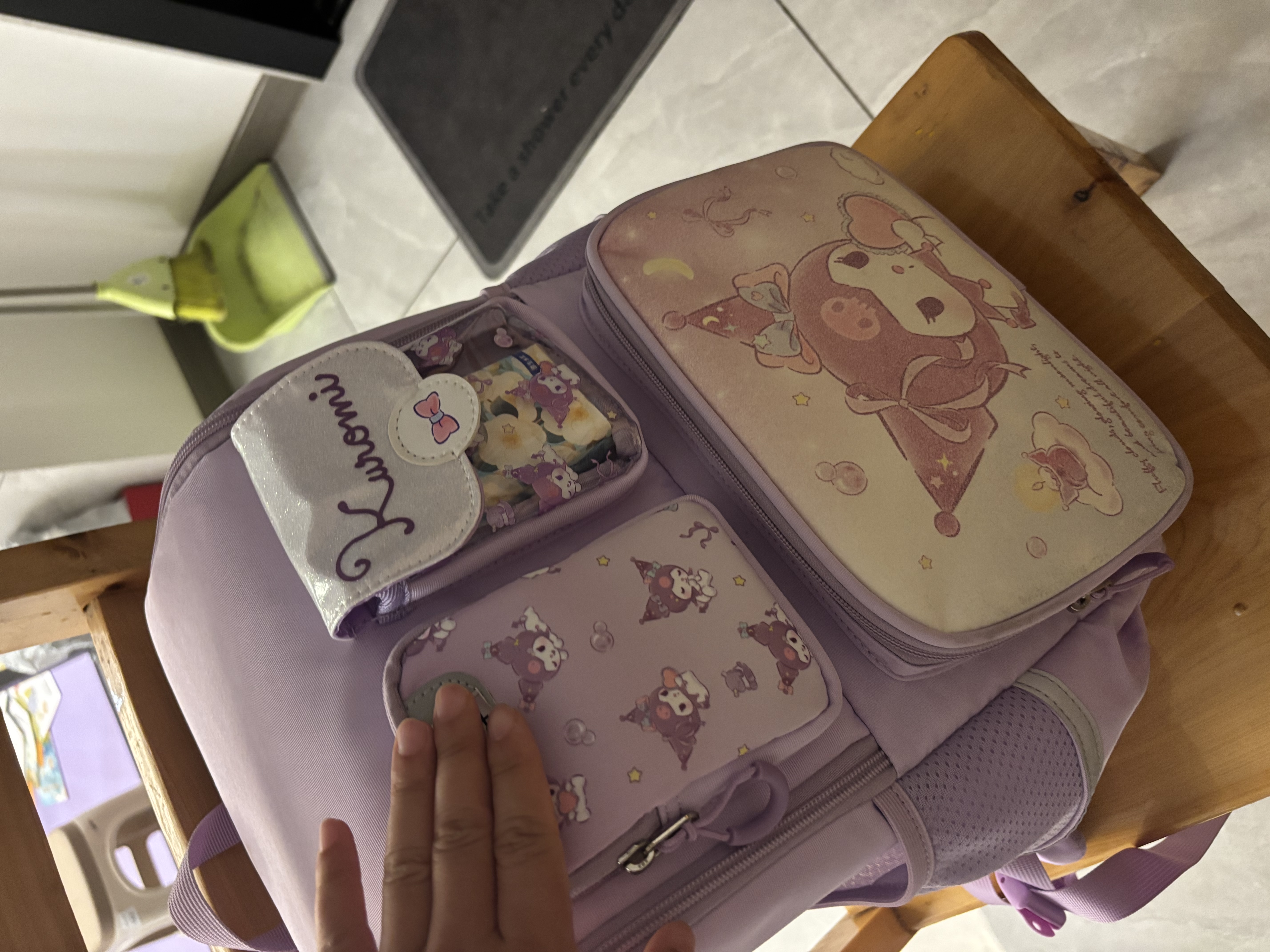 赫登尔（herder）库洛米小学生书包女生2026新款一二三年级减负护脊超轻儿童双肩 实拍图