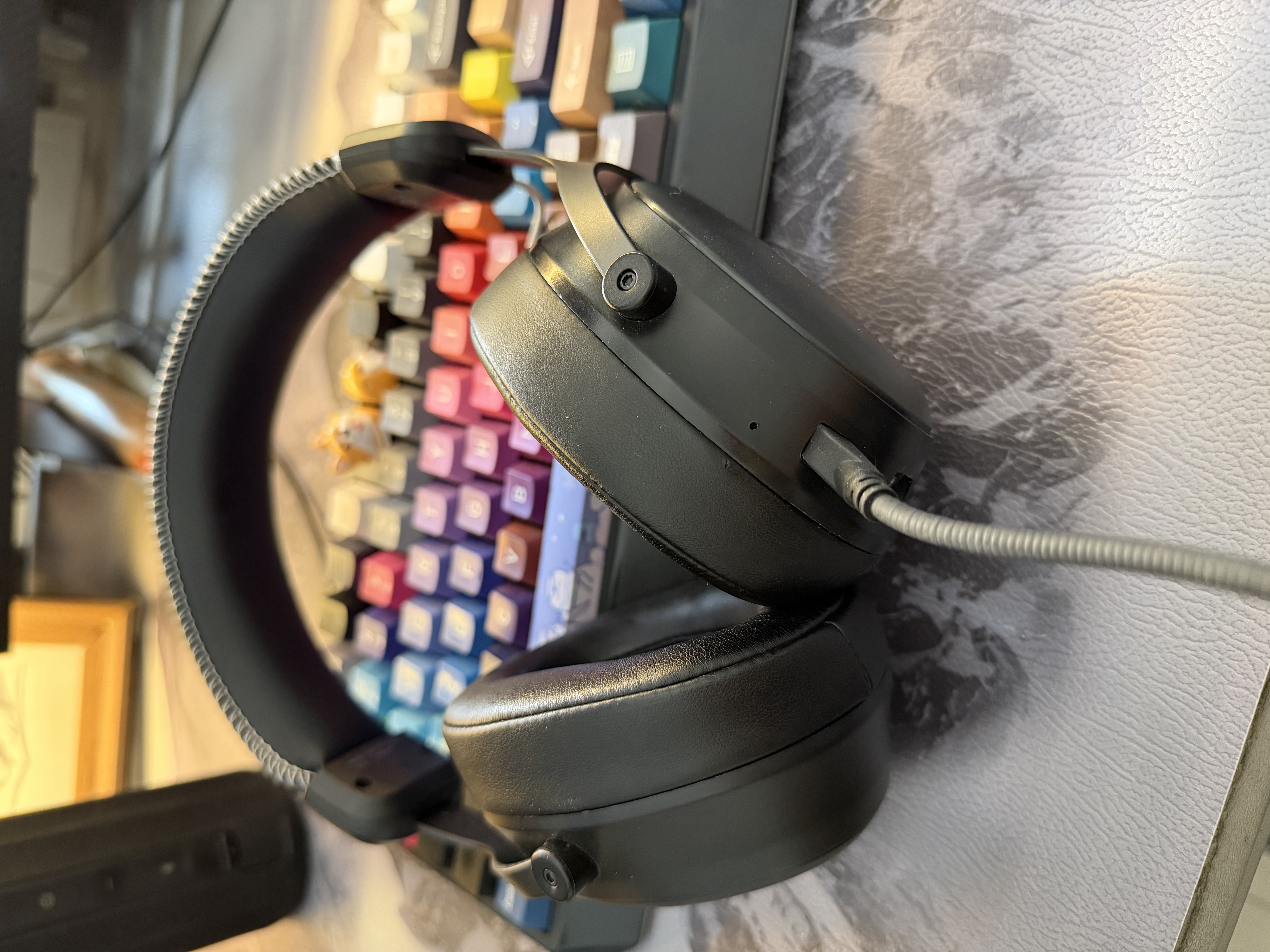 iKF V11 Pro7.1四模无线游戏耳机头戴式7.1环绕音效蓝牙有线电竞三角洲FPS无畏契约听声辨位 深空黑 实拍图