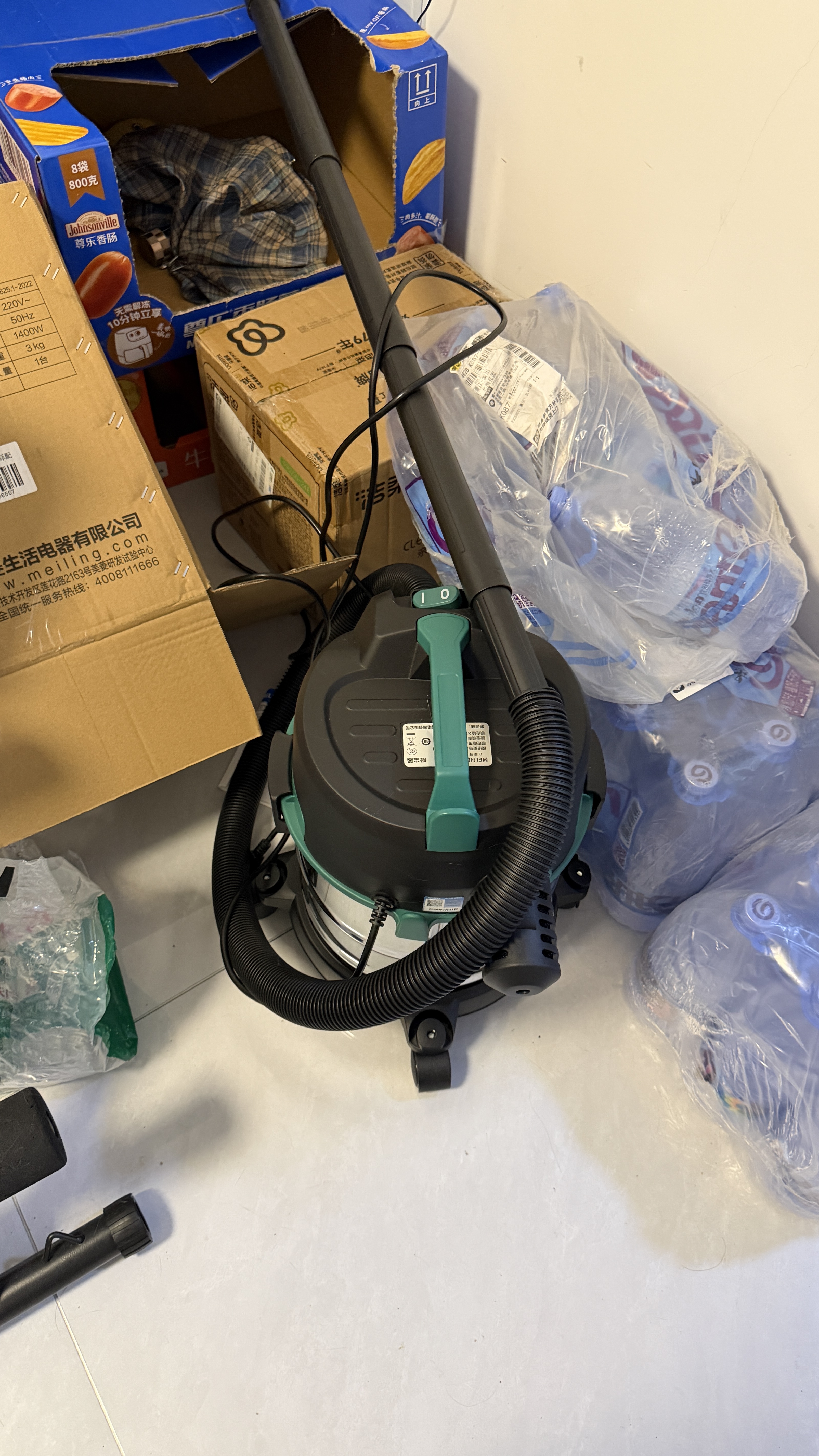 美菱家用吸尘器工业大功率超强吸力装修美缝专用酒店办公室仓库车用商用地毯开荒桶式吸尘机 实拍图