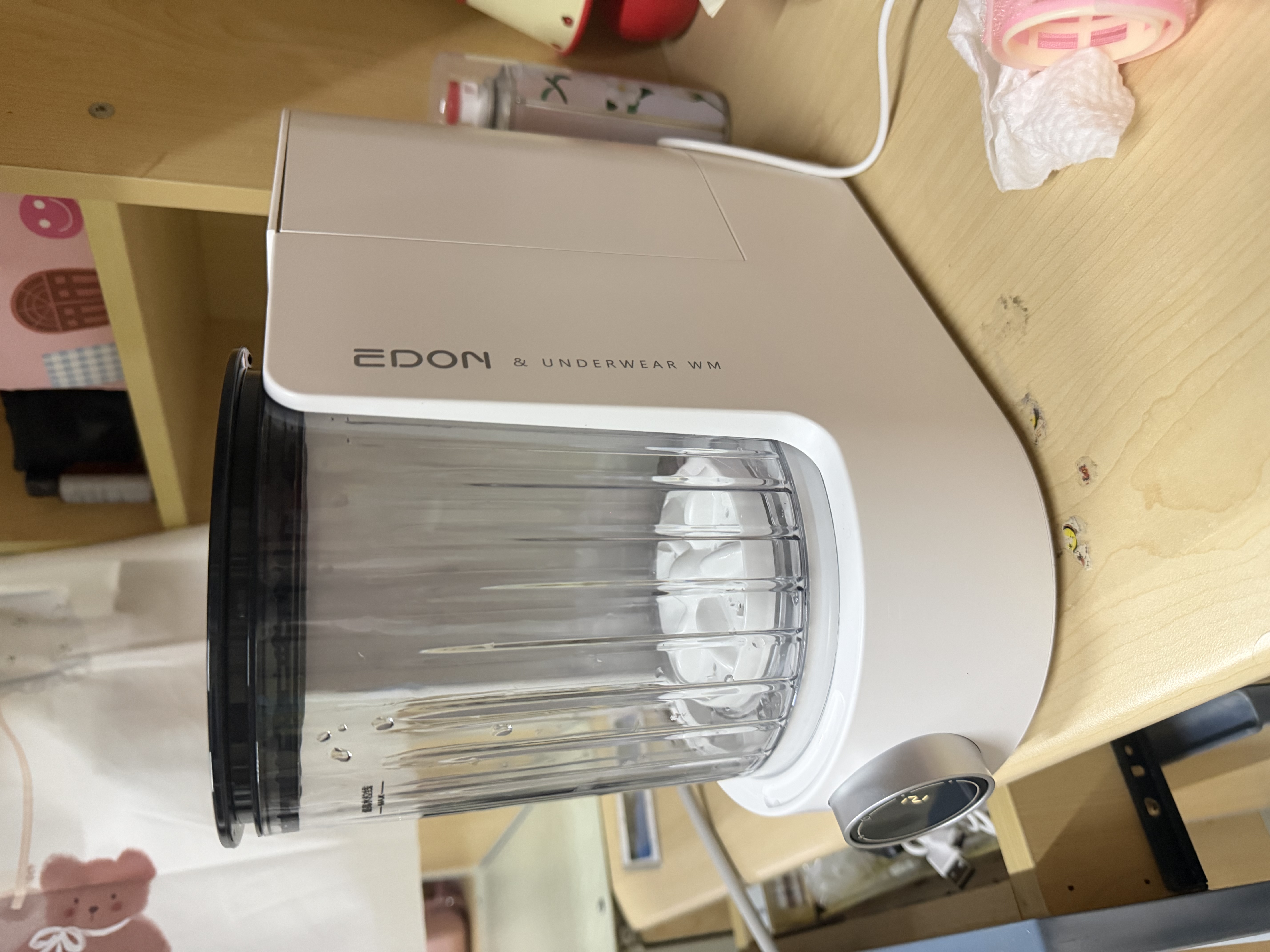 爱登（edon）内衣洗衣机全自动免安装活水洗衣机小型迷你内衣裤洗衣机洗内裤洗袜子专用充电学生宿舍洗衣神器 流光白【充插两用丨自动换水丨一机双桶丨免接水安装】 实拍图