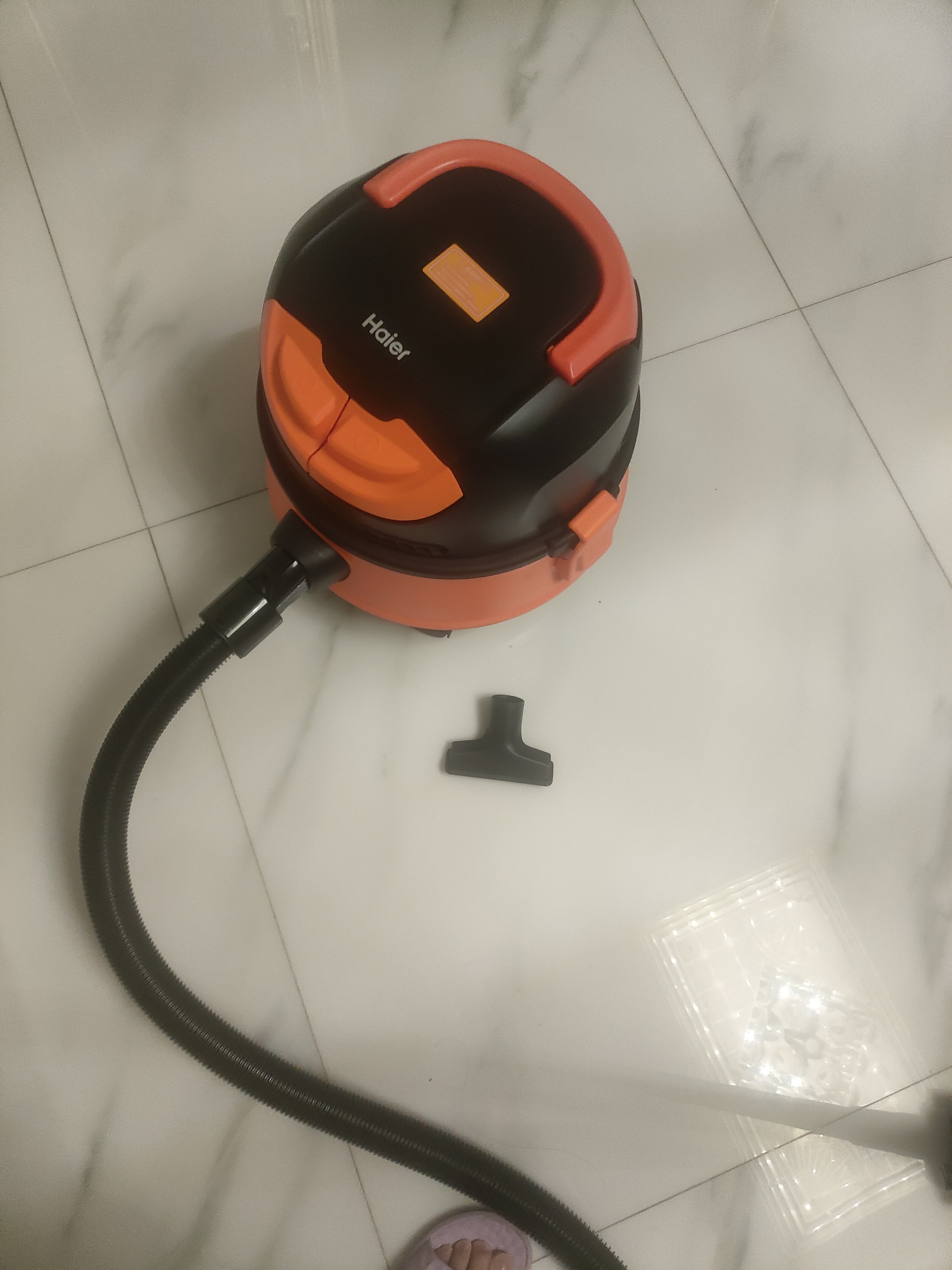海尔（Haier）桶式吸尘器大容量干湿吹多功能开荒家用强劲大吸力吹风吸尘器一键自动收线HZ-T615 pro 开荒优选 实拍图