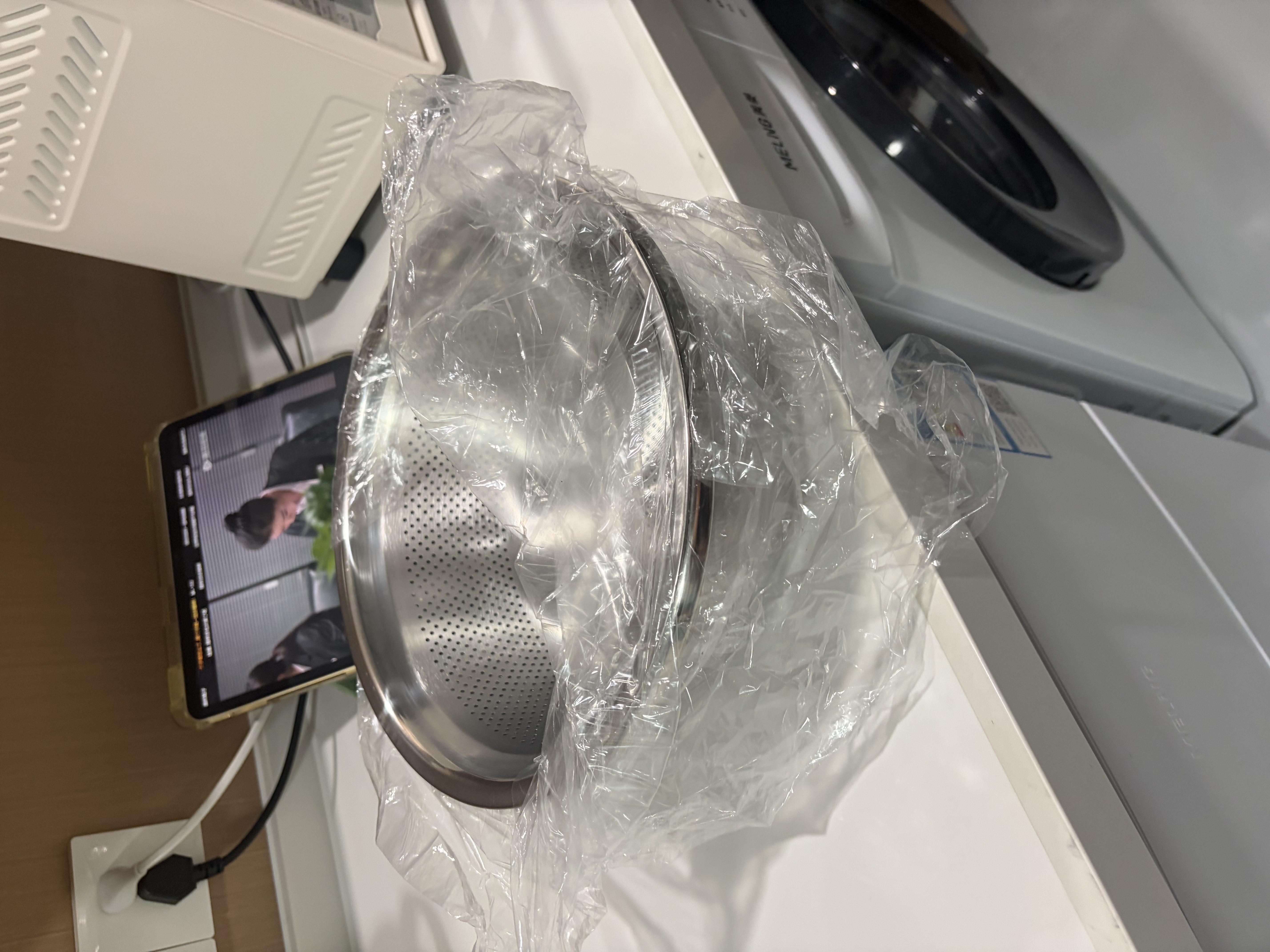 维艾（Newair）不锈钢洗菜盆沥水篮洗米筛淘米盆厨房水果篮家用沥水漏盆套装 实拍图