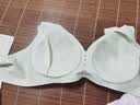 十月结晶哺乳文胸裸感透气产后喂奶孕产妇哺乳内衣 青麦绿L码 实拍图