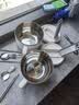 京东京造 泡面碗 上班族304不锈钢饭盒小学生双层防烫1.3L白色 配筷勺 实拍图