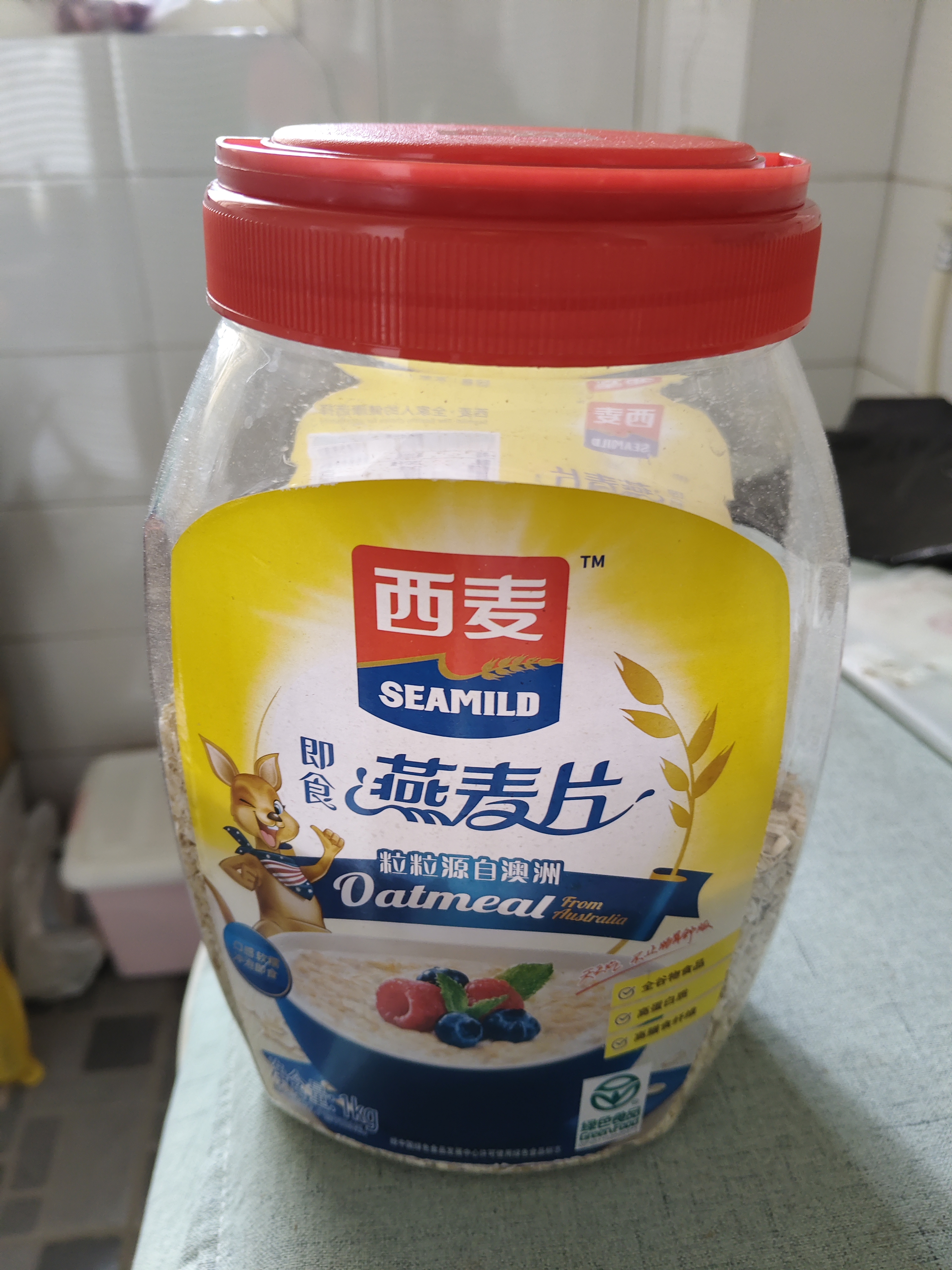 西麦即食燕麦片1000g袋代餐谷物营养早餐高蛋白质无额外添加蔗糖 实拍图