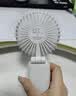 卡培登手持小风扇 多功能智能数显大风力风扇便携迷你usb充电风扇办公室宿舍桌面户外可用 F01i/N15白色 实拍图