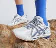 亚瑟士ASICS男鞋女鞋透气复古慢跑鞋耐磨运动鞋户外越野 GEL-KAHANA 8 浅灰色 42.5 实拍图