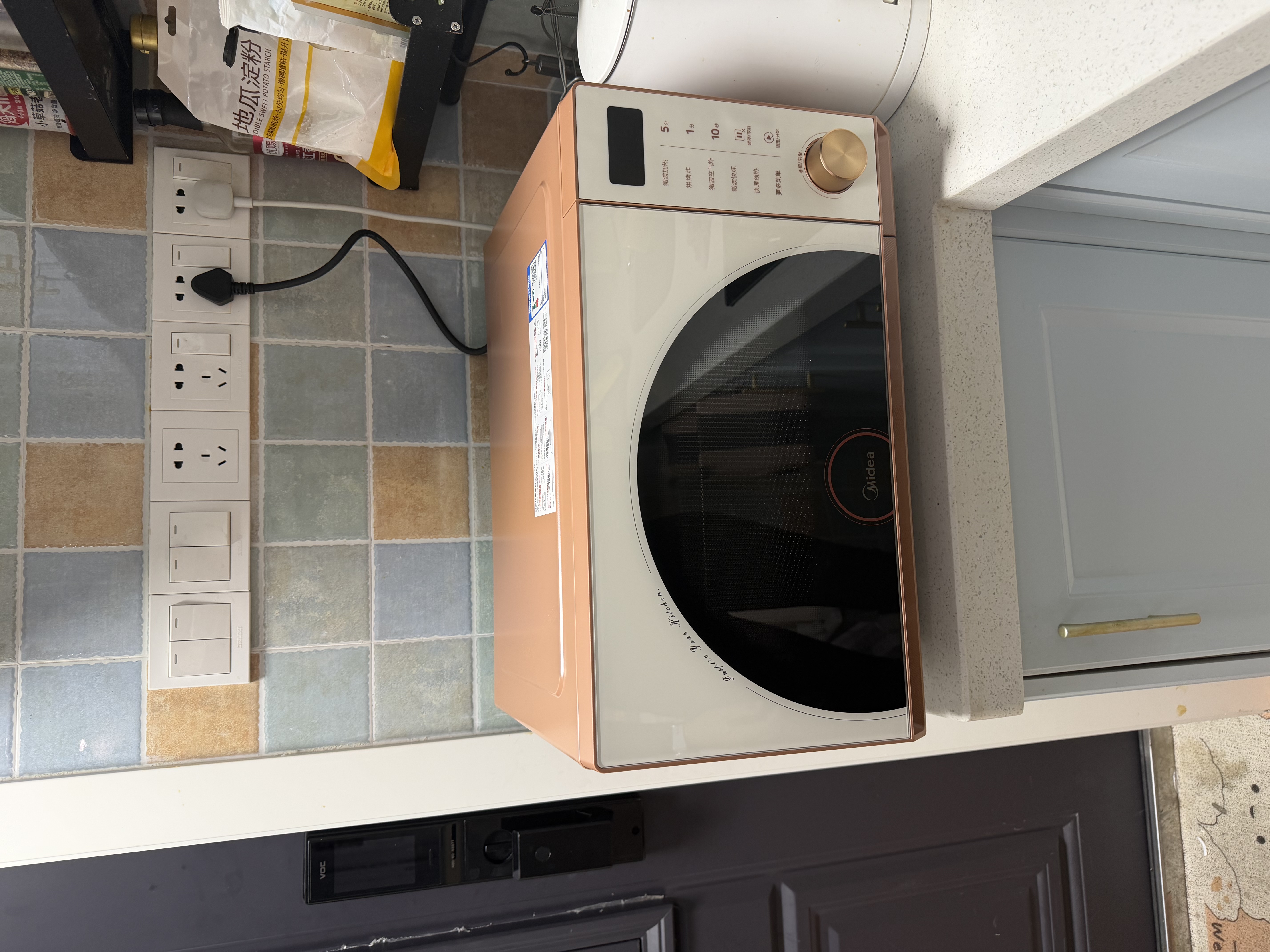 美的（Midea）【重磅新品】2026新款小滋味微烤炸炖一体机家用变频微波炉烤箱空气炸锅不锈钢内胆23L复古F23G4 实拍图