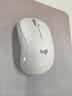 罗技（Logitech）M221 轻音鼠标 无线鼠标 办公鼠标 对称鼠标 带无线微型接收器 米白色 实拍图