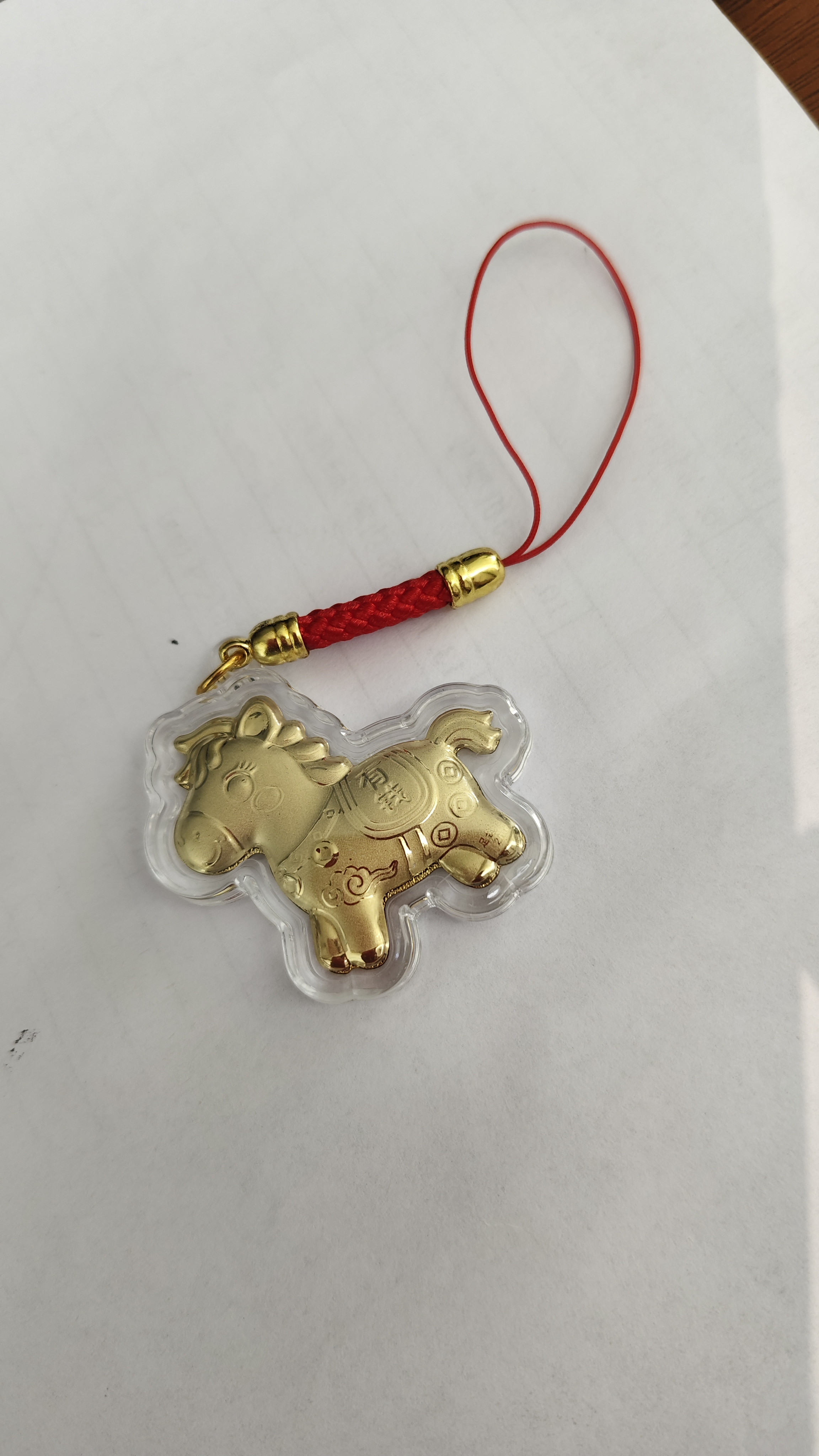 羊年招财猫马上有钱挂件卡通吊坠表成含金2mg包包钥匙扣手机挂件 马上有钱+小红绳 1件 实拍图