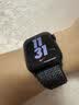 苹果 Apple Watch Series 11/10/9/8/7代原装运动硅胶/耐克表带通用版 全新 40-42mm 黑色 Nike回环表带 正品保障 实拍图
