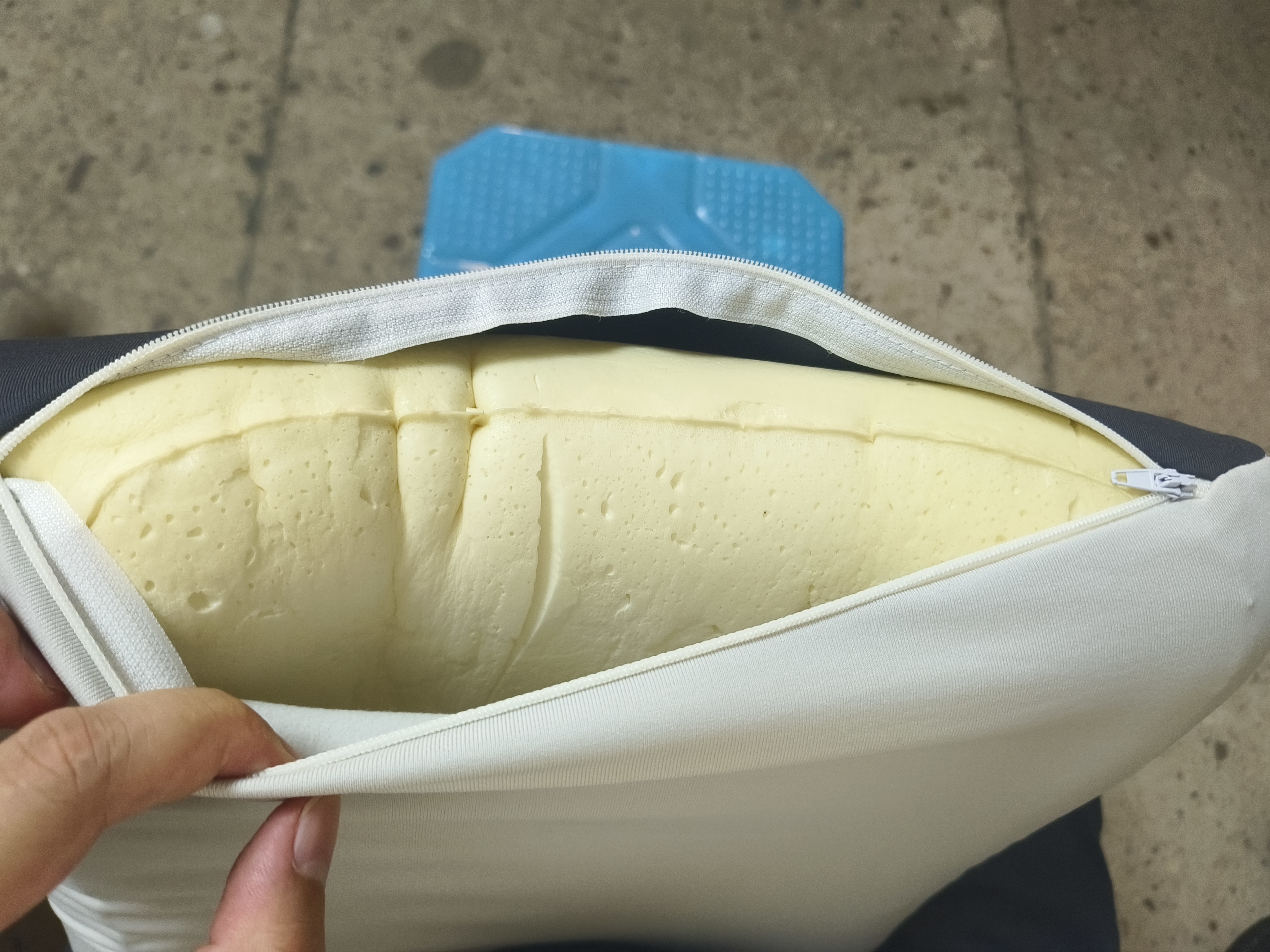 腰靠办公室座椅靠垫可裁剪腰枕腰垫支撑靠背垫腰托护腰腰垫 双灰色1个 实拍图