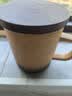 京东京造 故宴窑变 茶杯陶瓷杯茶水分离杯礼盒装【陶瓷茶漏】 阳夕红400ML 实拍图