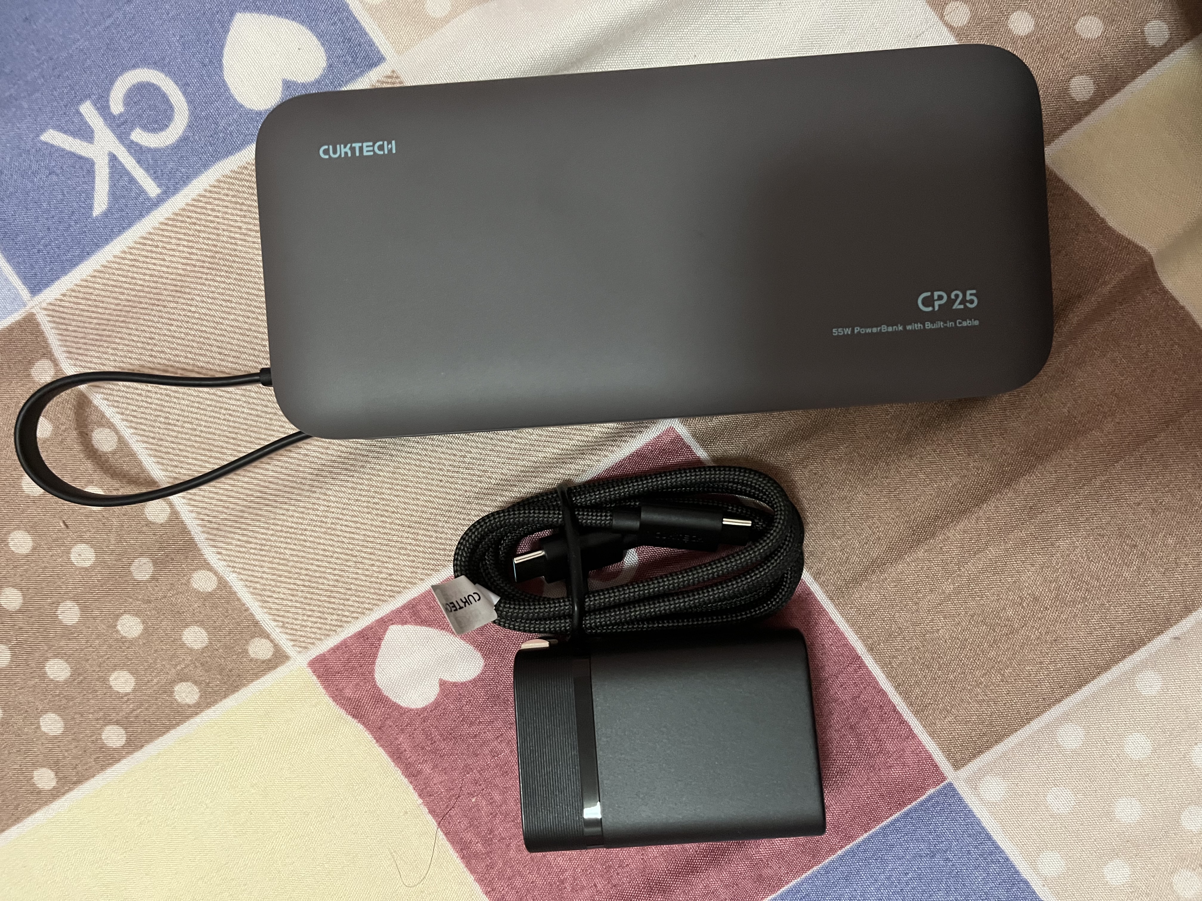 CUKTECH酷态科自带线充电宝电芯20000毫安时移动电源55W快充+6号充电器mini90W氮化镓套装 实拍图