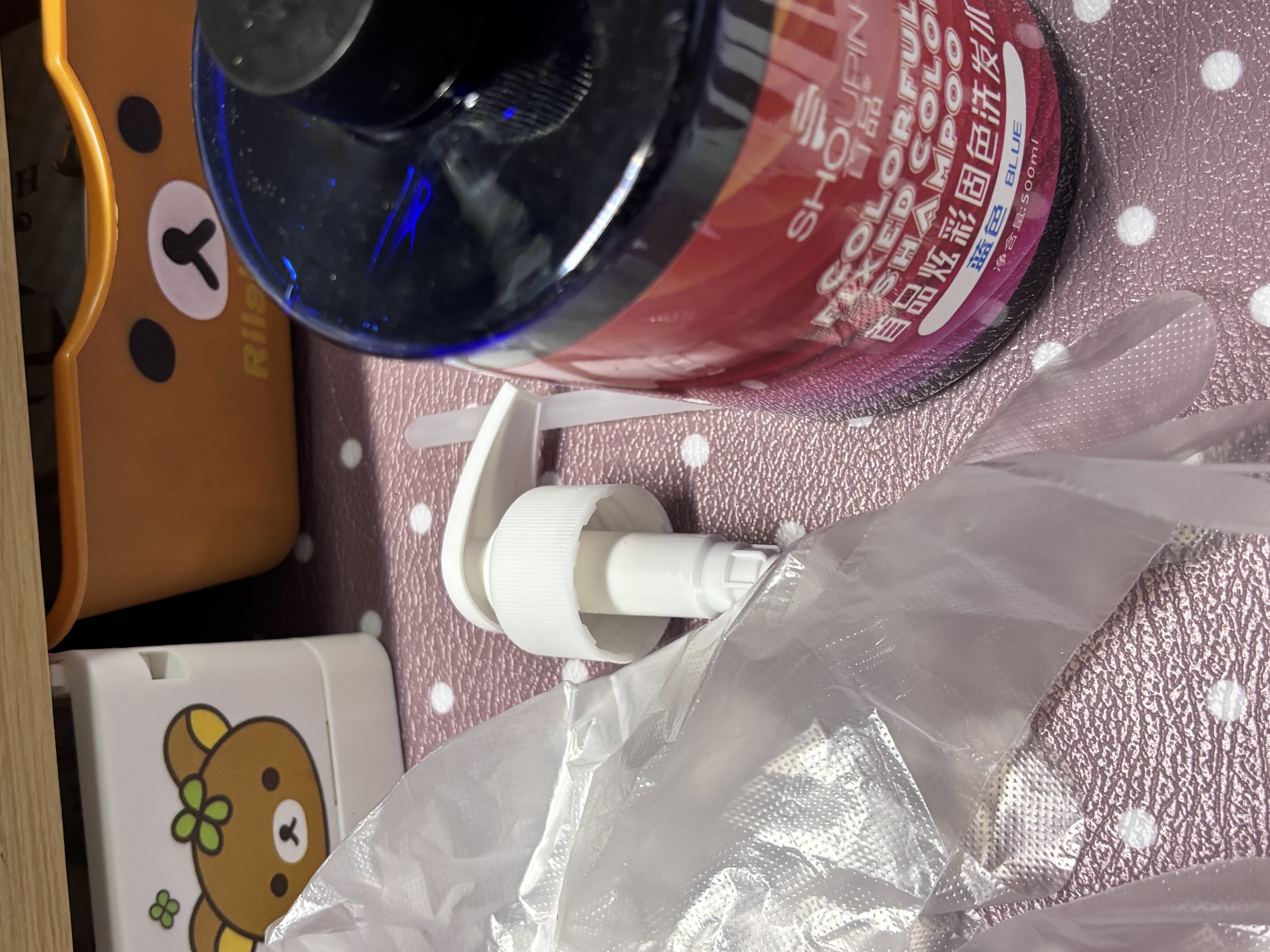 首品可以固色的洗发水去黄护色锁色粉红蓝灰银灰紫灰橙色奶茶烟灰 【蓝色系专研】固色洗发水500ml 实拍图
