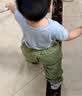 优衣库婴幼儿幼儿棉质束脚裤宝宝/长裤裤子487375 54 绿色 90 实拍图