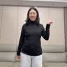 猫人【德绒羊毛】高领打底衫女春季保暖针织毛衣长袖内搭T恤衫上衣 实拍图