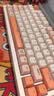 联想（Lenovo）有线键鼠套装KM220/TL21 巧克力按键有线键盘鼠标USB商务电脑办公键盘笔记本台式机一体机键盘粉色 实拍图