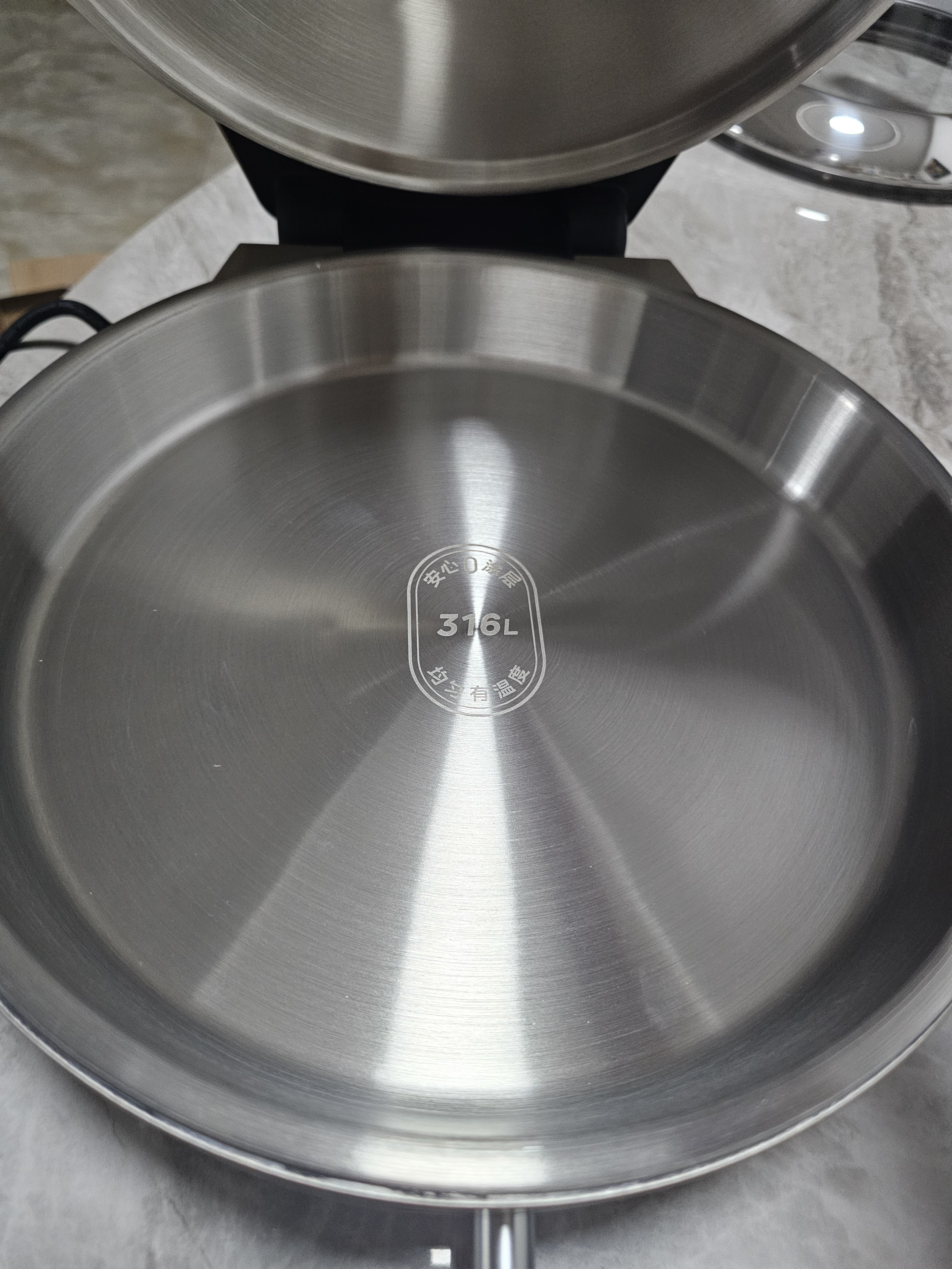美的（Midea）电饼铛 小钢炮0涂层316L不锈钢家庭用40mm超深双面加热 煎饼锅烤肉锅烙饼锅早餐机电煎锅3038-s1 实拍图