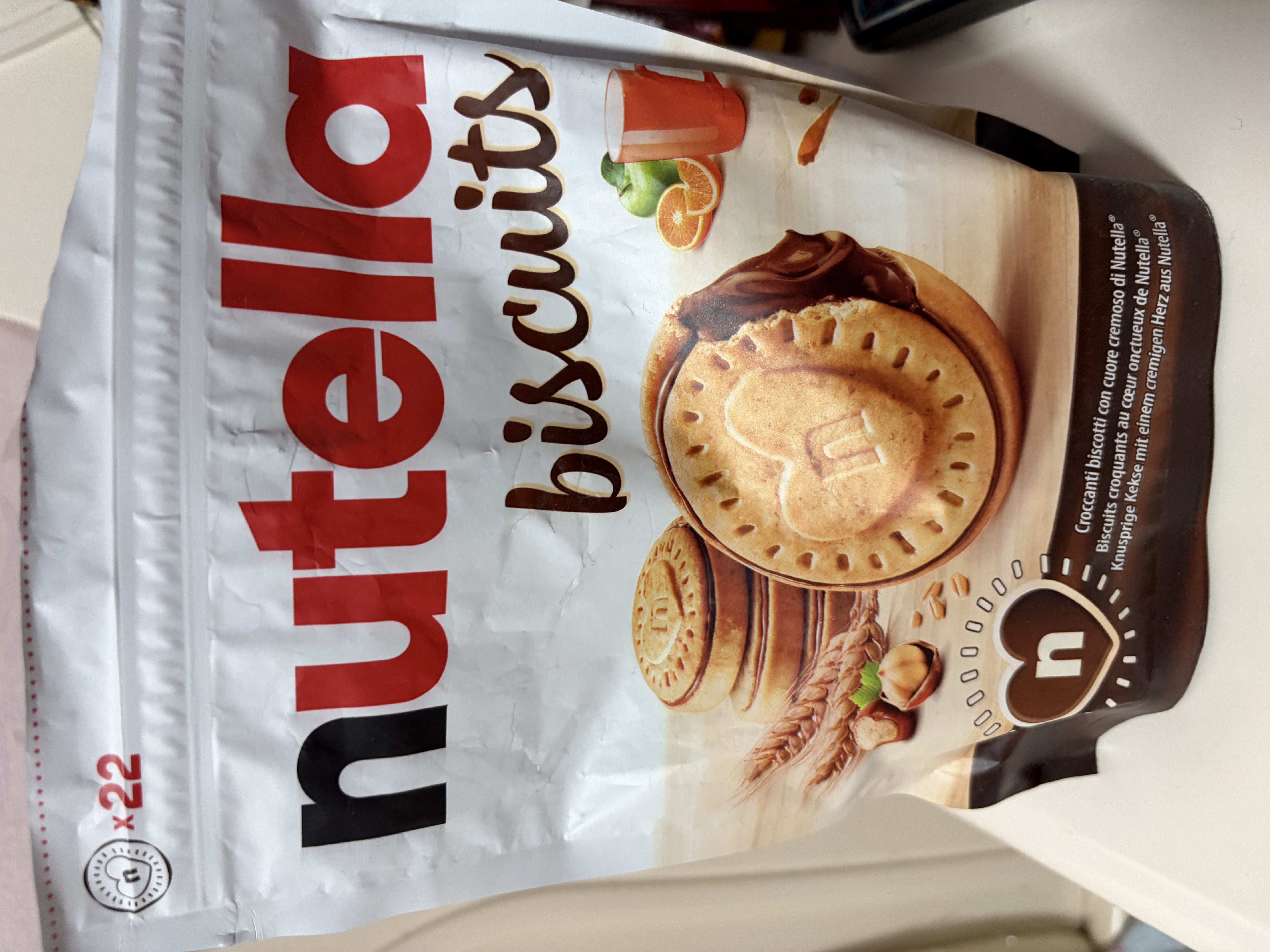 费列罗能多益Nutella巧克力夹心饼干304g*2 进口休闲零食早餐 实拍图