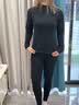 婷美【羽绒蚕丝】保暖内衣女士26年新品德绒发热秋冬中领套装秋衣秋裤 实拍图
