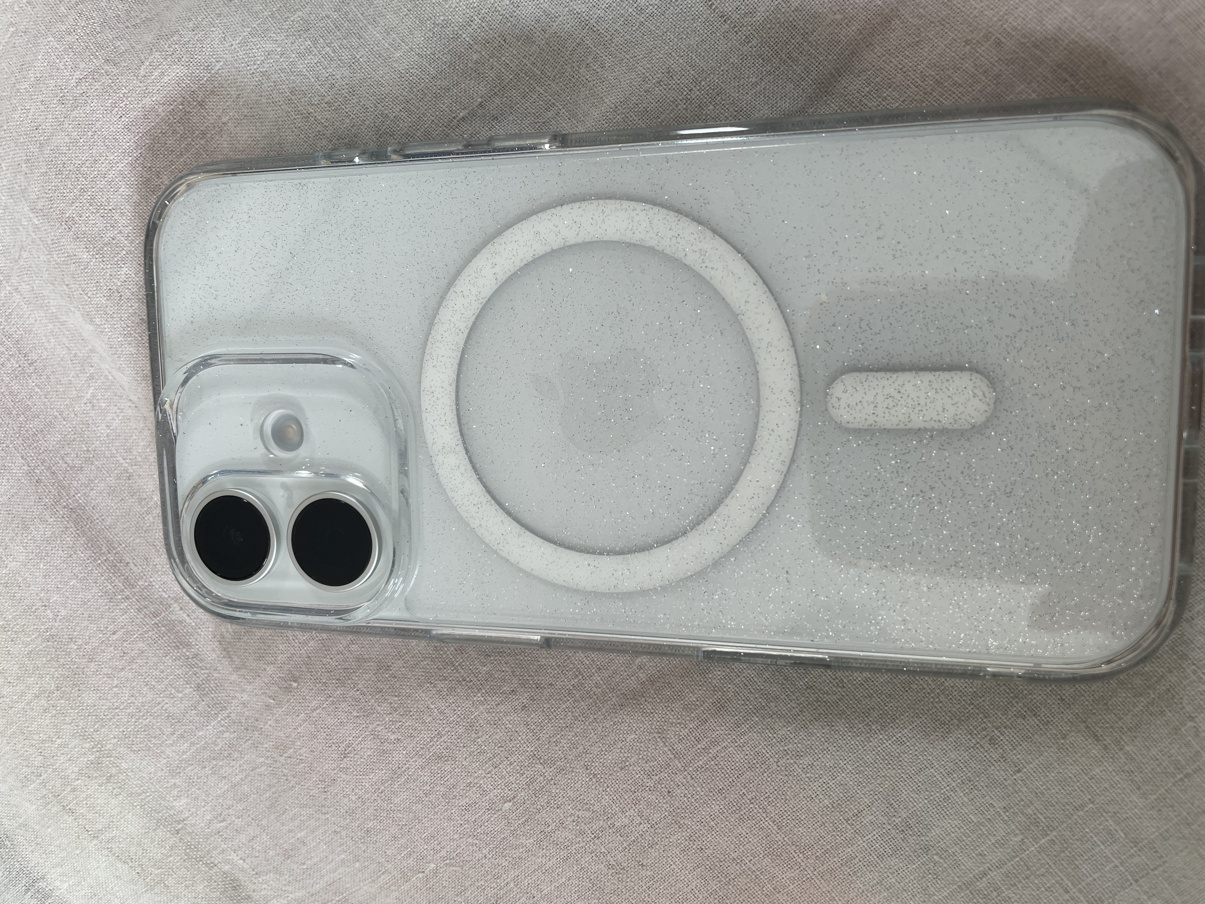 亿色（ESR）Ai按键全包适用苹果17手机壳 iPhone17保护套透明硅胶软壳超薄磁吸镜头防护气囊防摔女高级星光色 实拍图