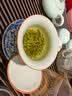 兮元记青花汝窑三才盖碗茶杯单个高档家用国风功夫泡茶碗三件套茶具套装 繁花米黄汝窑纳香盖碗（180ml） 实拍图