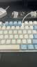 达尔优（DAREU）EK815机械合金版 键盘 有线游戏键盘 108键男生女生 电脑键盘 108键白蓝【青轴】 实拍图