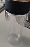 富光双层玻璃杯男女保温耐高温透明家用商务办公泡茶杯子过滤车载水杯 儒雅黑【加厚底+不锈钢盖】420ml 实拍图