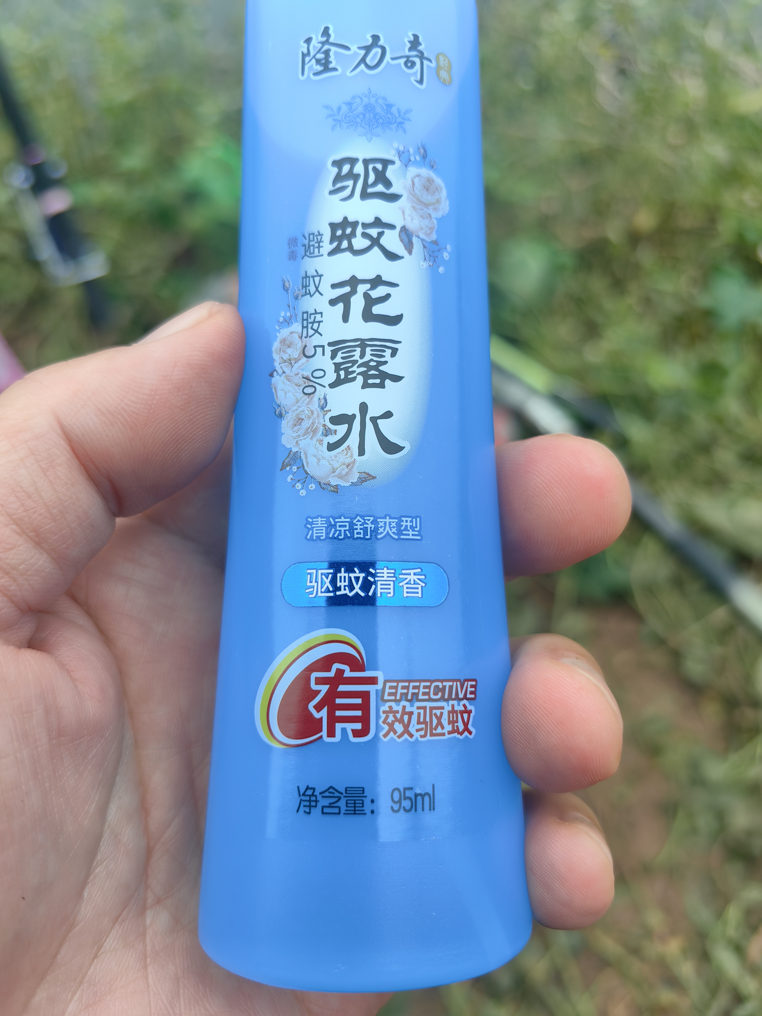 隆力奇驱蚊花露水驱蚊喷雾清凉驱蚊液清香型防蚊虫叮咬户外便携装95ml 实拍图