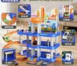 Holy STONE儿童玩具3-6岁轨道车玩具停车场合金小汽车库宝宝小男孩生日礼物 城市停车大楼旋转轨道【4合金车+电梯+手提礼盒】 1新款2026火最的玩具5汽车模型闯关益智玩具停车大楼 实拍图